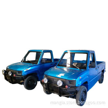 Made in China electric mini-pickup with cargo box Europe K Pickup 2023 hot sale for new cars 4-wheel 2-seat electric pickup
